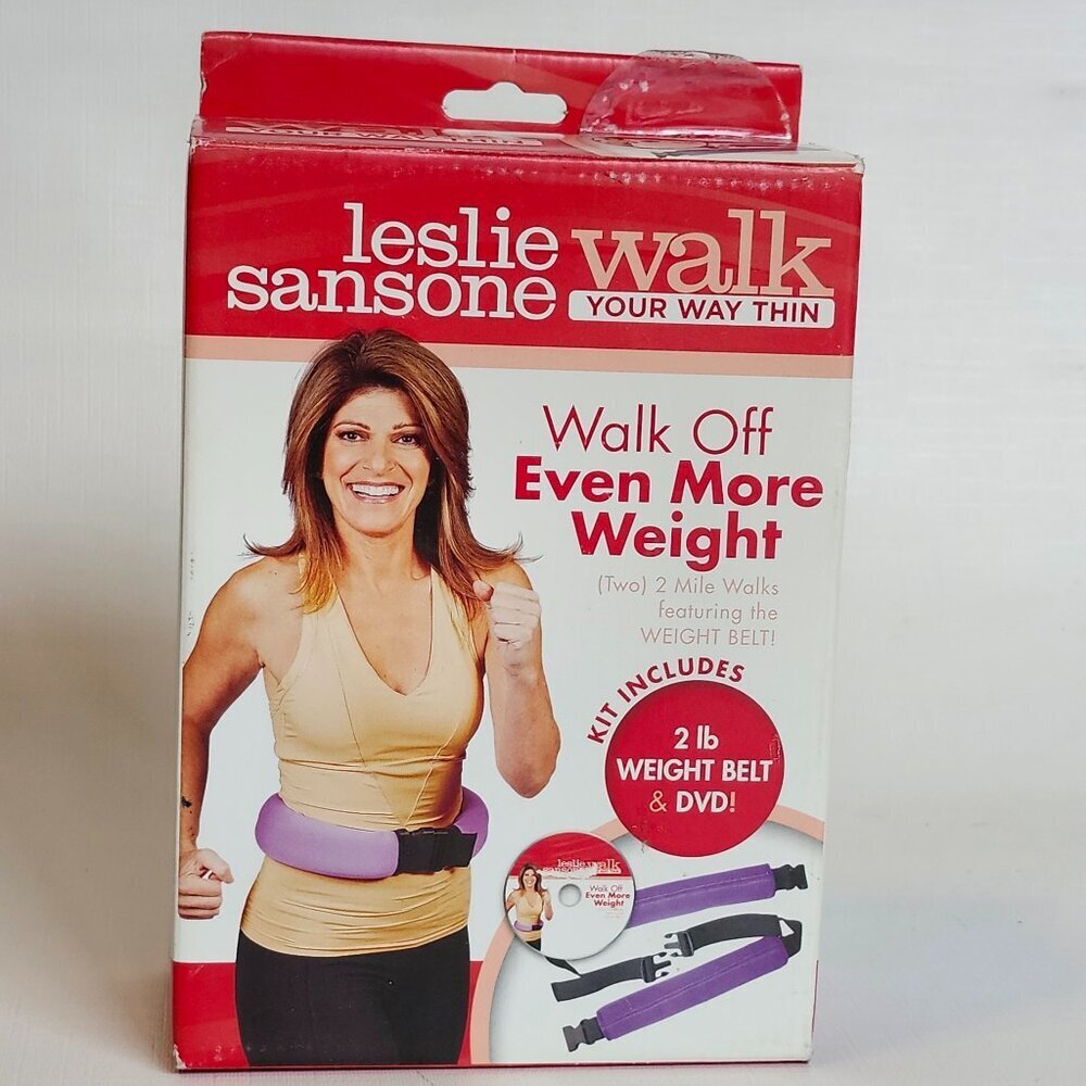 AMAZING Leslie Sansone Walking DVD Box Set BNIP RETRO Fitness WITH Belt and DVD